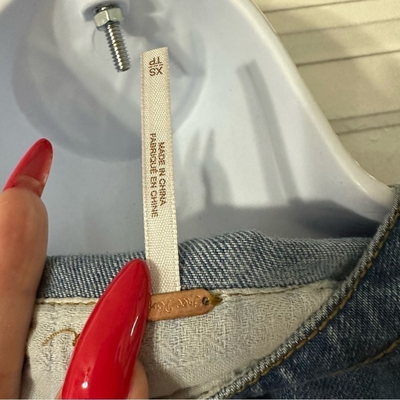 Free People Dreaming Of Denim Hendrix Tunic Oversized xs - Picture 8 of 10